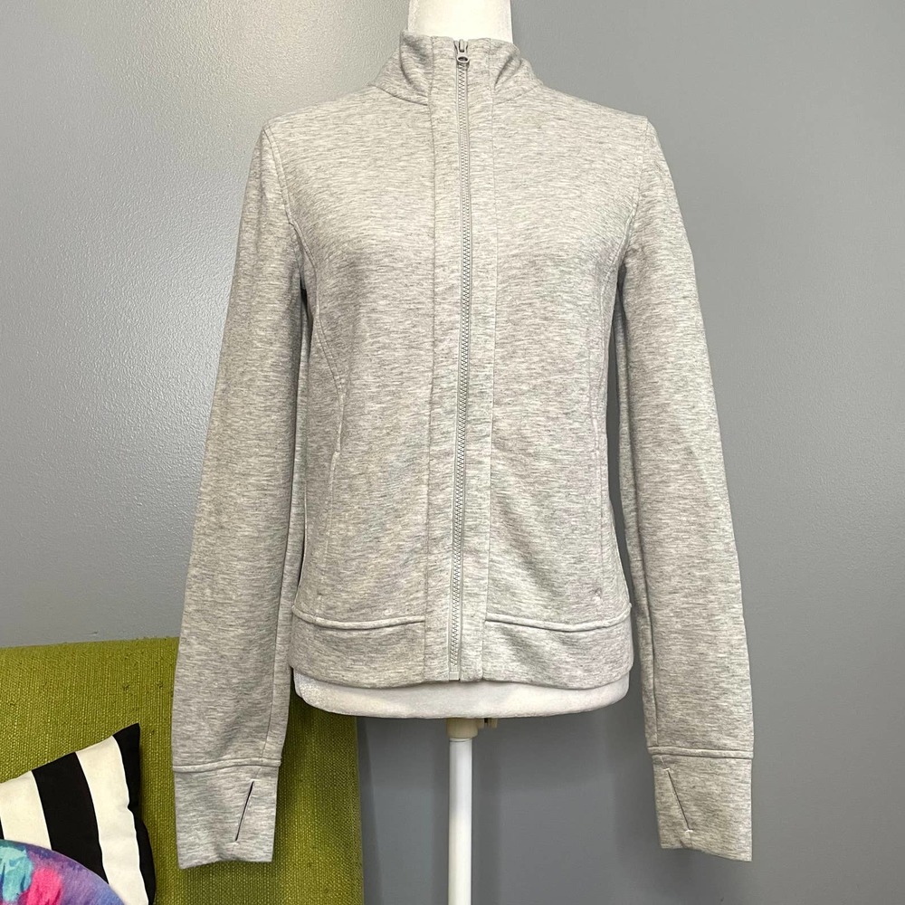 Victorias Secret Sport VS Grey High Neck Full Zip Sweatshirt XS - Picture 1 of 6